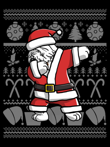 Old English Sheepdog Dabbing Dog Dab Dance Move Christmas