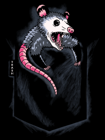 Opposum Trash Pocket