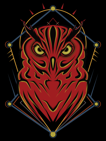 Owl illustration design.