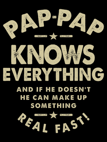 Pap-Pap Knows Everything - Perfect for Witty Grandpas