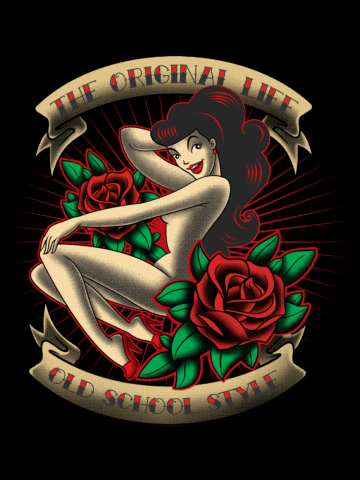 Pin-up and Roses