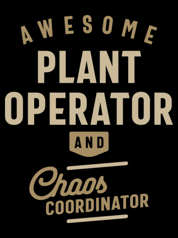 Plant Operator Gift Funny Job Title Profession Occupation