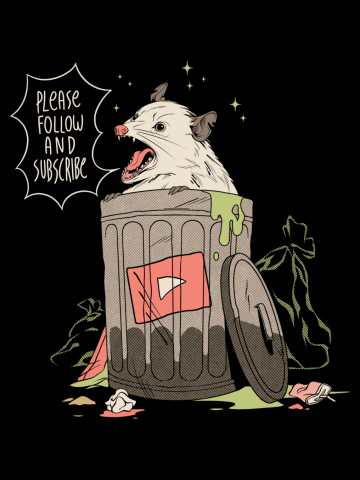 Please Follow and Subscribe Opossum