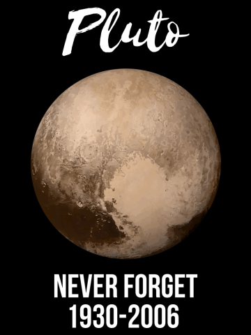 Pluto never forget geek nerd gift idea