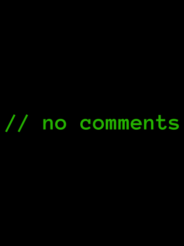 Programação - Sem comentários