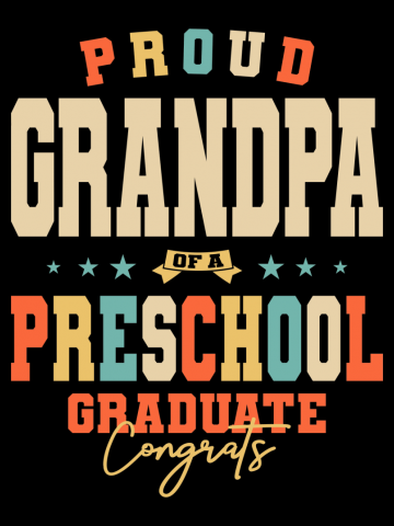 Proud Grandpa of a Preschool Graduate Graduation Class 2022