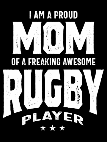 Proud Mom Of An Awesome Rugby Player | Mom and Grandma Gift