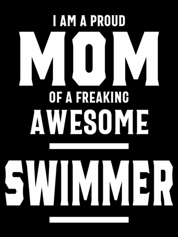 Proud Mom Of An Awesome Swimmer Player | Mom and Grandma Gift