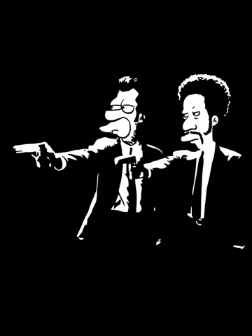 Pulp Simpson B&W