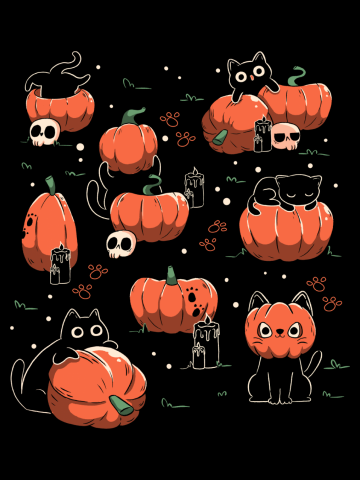 Pumpkin Halloween Cats