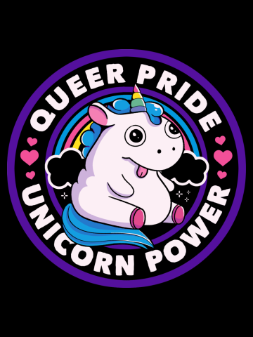 Queer Pride Unicorn Power PrideMonth 