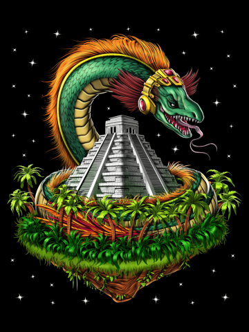 Quetzalcoatl Aztec Feathered Serpent God