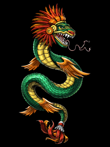 Quetzalcoatl Aztec Feathered Serpent God