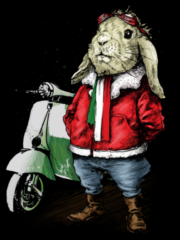 Rabit scooterist