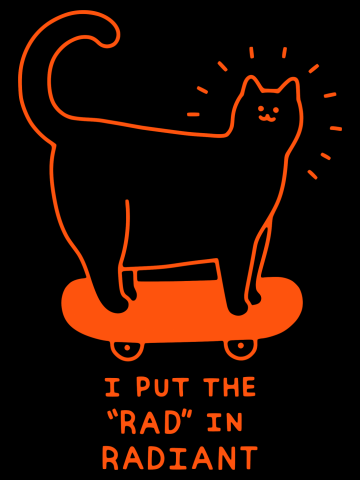 Radiantly Rad Cat