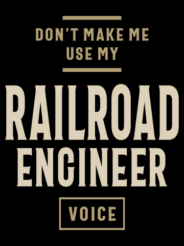Railroad Engineer Job Occupation Birthday Worker