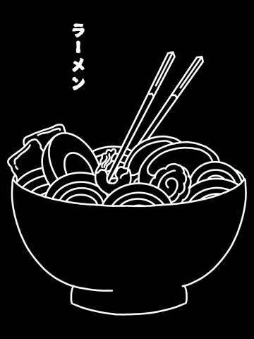 Ramen Noodles Minimalist