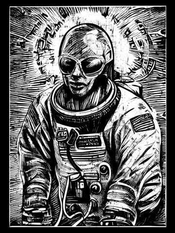 Rare 16th-Century Alien Woodcut