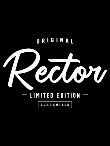 Rector Funny Job Title Profession Birthday Worker