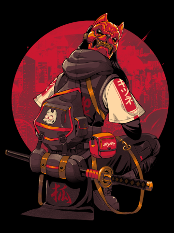 Red Kitsune Samurai