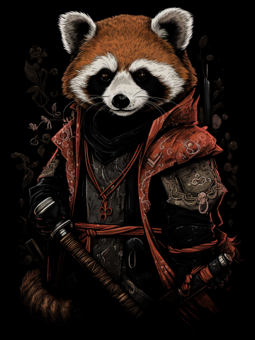 Red Panda Samourai