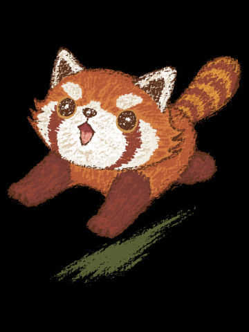 Red panda running