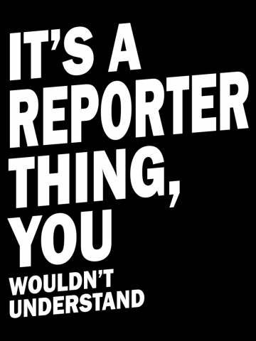 Reporter Job Title Tee Gift Mens Womens