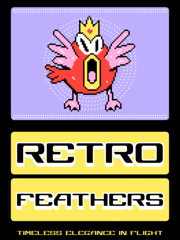 Retro Feathers: Timeless Elegance in Flight