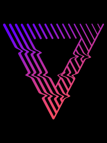 Retro Futurism Artistic Triangle, Futurismo Tee