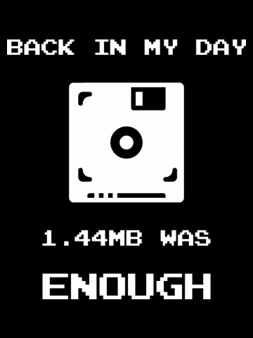 Retro Gaming  Back In My Day 1.44MB Was Enough Floppy 