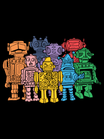 Retro Robot Squad