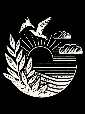 Retro ecology concept -white