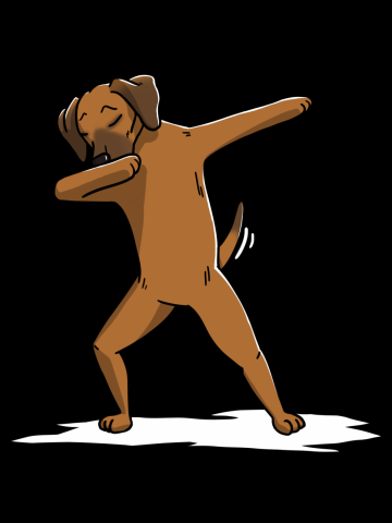 Rhodesian Ridgeback Dabbing Dog Dab Dance Move