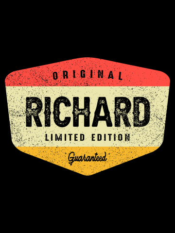 Richard Personalized Name - Vintage Design Name Richard