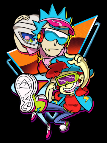 Rick And Morty Hip Hop Style