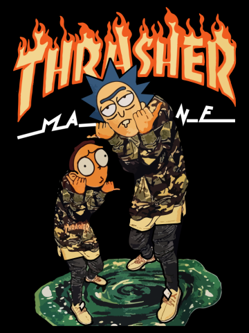 Rick and Morty thrasher