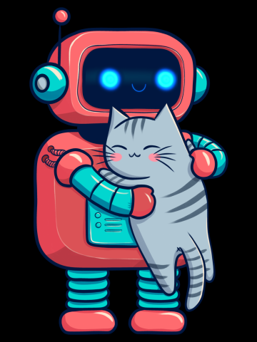 Robotic Hug: Furry cat Friend