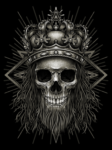 Royal Skull with Crown