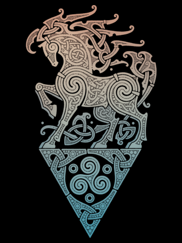 SLEIPNIR. ODIN'S STEED.