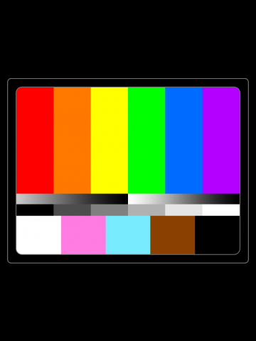 SMPTE TV Color Bars Test Pattern (PRIDE)