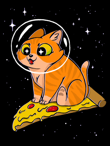SPACE CAT & PIZZA