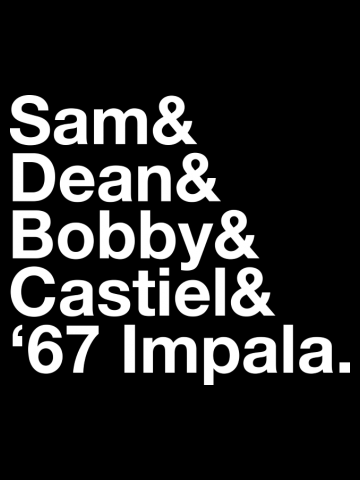 SUPERNATURAL Dean and Sam WINCHESTER Castiel Bobby Singer