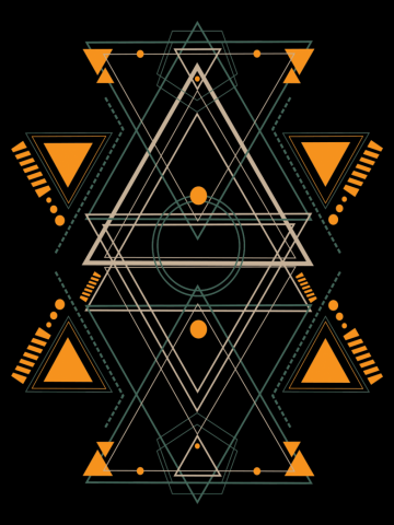 Sacred Geometry - Abstract Pyramid - Abstract Triangle