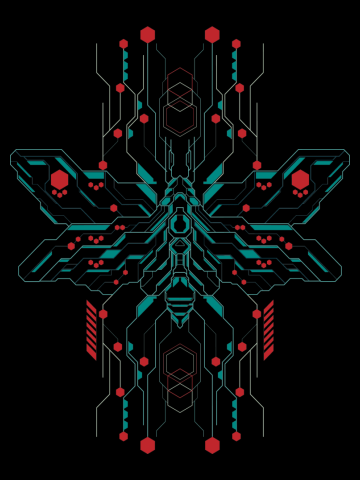 Sacred Geometry - Geometric Insect - Cyber Insect