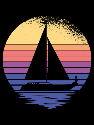 Sailing Ship In The Sunset Gift Sailors