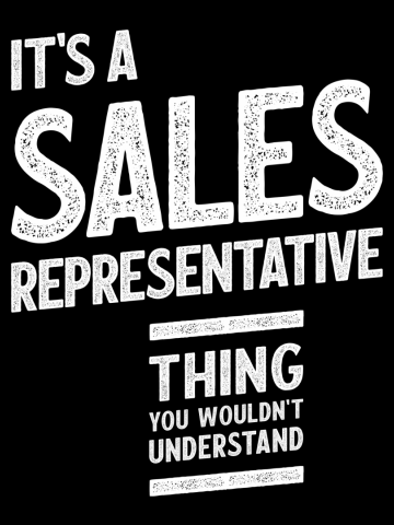 Sales Representative Gift Funny Job Title Profession Birthday Idea