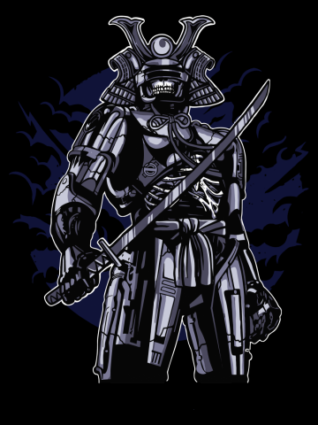 Samurai Robot Skull