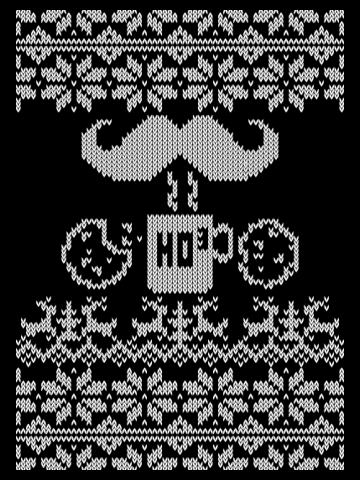 Santa Snack Ugly Christmas Sweater Style