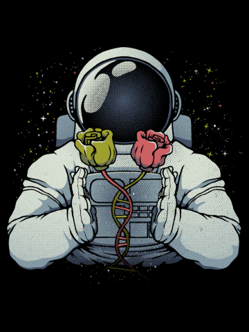 Science Astronaut DNA Roses