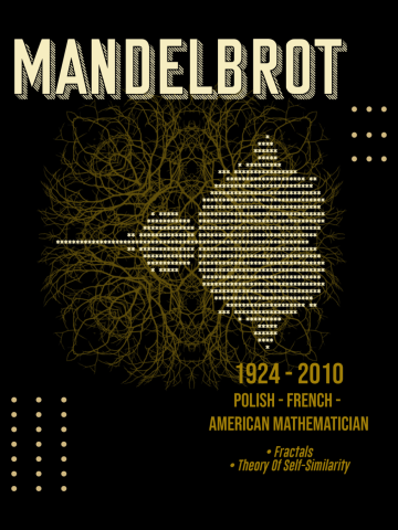 Science Posters - Benoit Mandelbrot - Mathematician